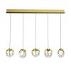 Светильник подвесной Delight Collection MD24001033-5B gold/clear