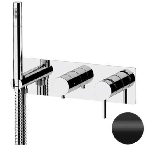 Смеситель для душа Remer Metrica MC97D2NO встраиваемый в стену черный