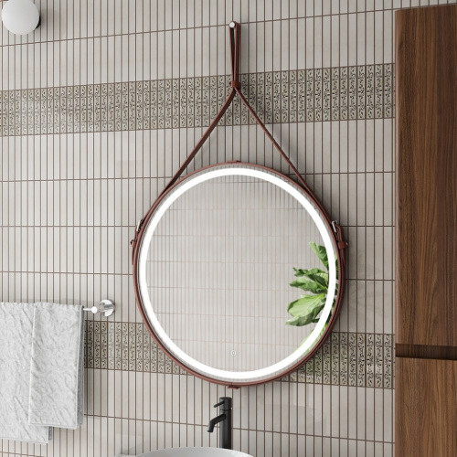 Зеркало Art&Max MILAN AM-Mil-650-DS-F-Brown 80х80