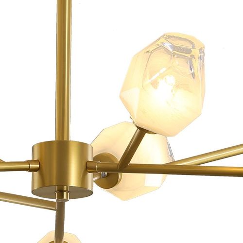 Люстра на штанге Delight Collection KM1245P-9 brass - фото 2