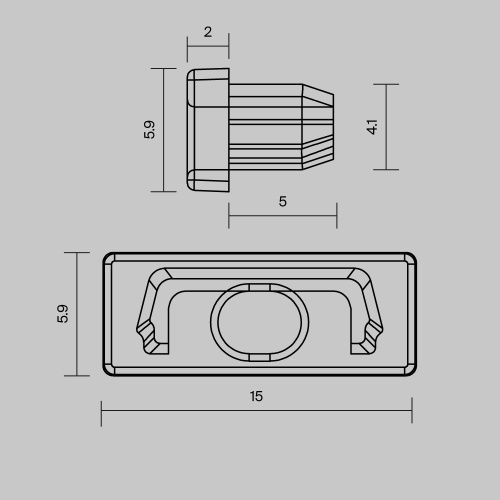 Комплект заглушек Maytoni Led Strip 642012 - фото 2