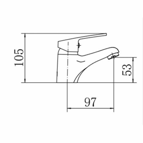 Смеситель Fashun A1016 на раковину хром - фото 3