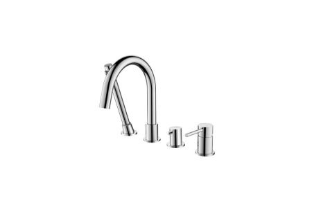 Смеситель Aquatek ЕВРОПА AQ1348CR на борт ванны хром