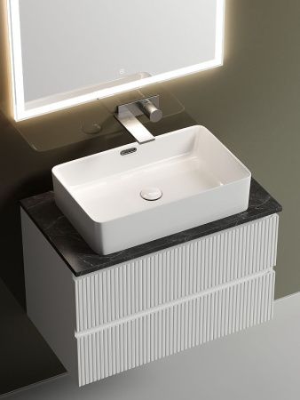 Тумба под раковину Sancos SNOB T SNT80W 80х40 подвесная цвет белый
