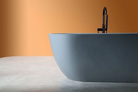 Ванна из искусственного камня Abber Frankfurt AM9941G 170х75 отдельностоящая овальная с каркасом