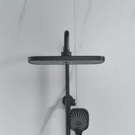 Душевая стойка Raffine F3685H настенная цвет черный