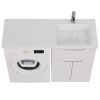Раковина из искусственного камня Dreja Wing 100120R 120х50 подвесная цвет белый 1 отверстие под смеситель