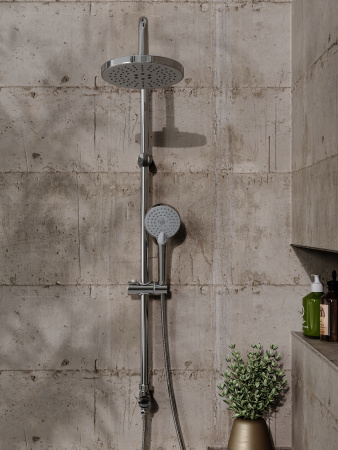 Душевая стойка Orange O-Shower OW02 настенная цвет хром Душевая стойка Orange O-Shower OW02 настенная цвет хром