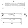 Душевой лоток Timo Eco SP10900-PC10900 95х10 черный