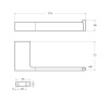 Бумагодержатель Cezares SLIDER SLIDER-PH1-NOP Бумагодержатель Cezares SLIDER SLIDER-PH1-NOP