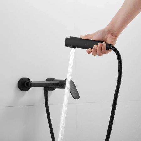 Гигиенический душ со смесителем Shevanik S8505H-1 черный