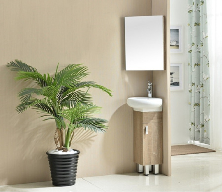 Раковина из санфаянса CeramaLux 9359 35х35 подвесная цвет белый 1 отверстие под смеситель