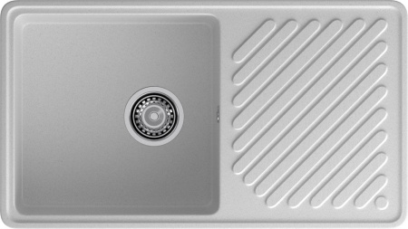 Кухонная мойка Granfest Quarz 53 серый 85х48 цвет серый поверхность матовая
