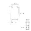 Уличный настенный светильник Arte Lamp Torcular (Торцулар) A1313AL-1BK