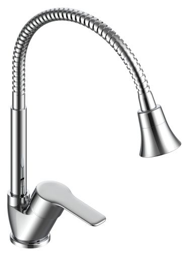 Смеситель для кухни Voda Wave WA519F на мойку хром - фото 2