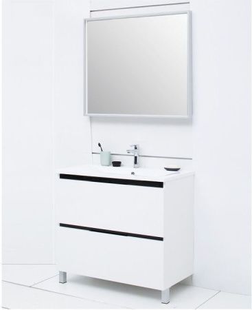 Зеркало с подсветкой De Aqua Алюминиум AL604090S 90х80 подвесное