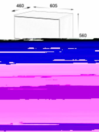 Тумба с раковиной Orange Line Li-60TugMDF+B05-500W 60х50 подвесная цвет черный