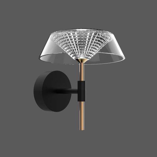 Бра Delight Collection MB21001018-1A black/gold - фото 2