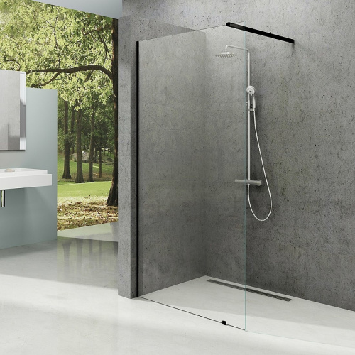 Душевая перегородка Ravak Walk-In GW9WA0300Z1 100x200 стекло прозрачное профиль черный - фото 2