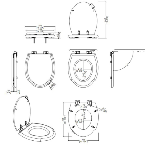 Крышка сиденье для унитаза Devon Devon Westminster 3IBSEBIAWBR/(2IBSEBIAWBR) - фото 2