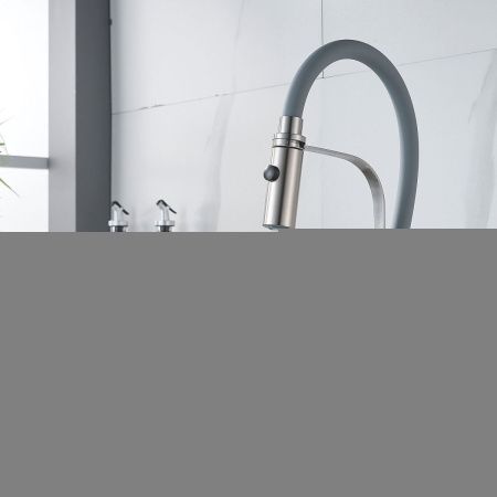 Смеситель для кухни Shevanik S943L-9 на мойку сатин