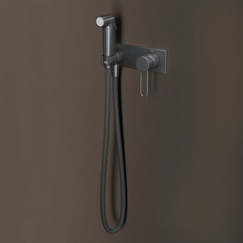 Гигиенический душ со смесителем IDDIS Duna DUNGMV0i08 графит - фото 2