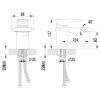 Смеситель LeMark Status LM4446C на раковину хром