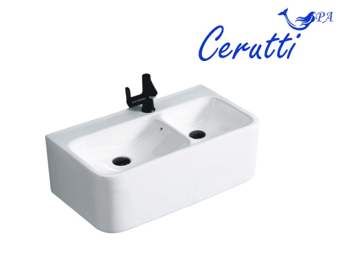 Раковина Cerutti SPA 75 см СТ9700 подвесная цвет белый - фото 2