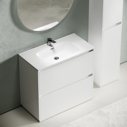 Тумба под раковину Sancos Libra Floor LB90FW 89х45х84 напольная цвет белый - фото 4