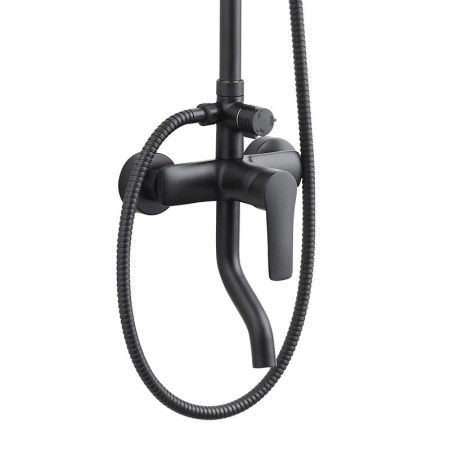 Душевая стойка Bond Circle B04-9188 настенная цвет черный