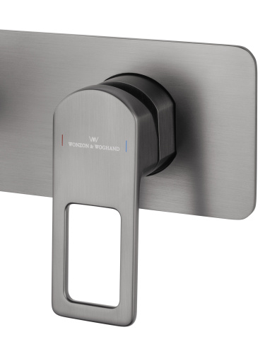 Смеситель Wonzon & Woghand Frame WW-88869010-BGM встраиваемый в стену графит - фото 4