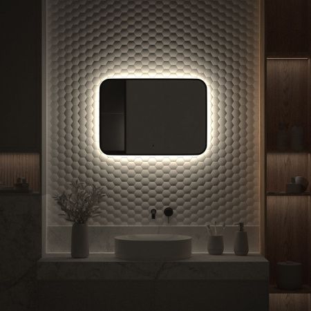 Зеркало с подсветкой Defesto AURA DF 2964RH 70х50 подвесное