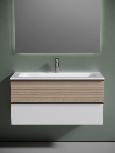 Тумба под раковину Sancos DELTA DL100W 99,5х44,5х50 настенная - фото 5