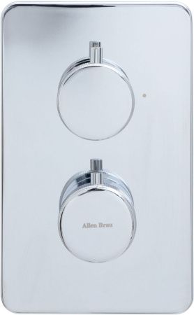 Смеситель для ванны с душем Allen Brau Priority 5.31113-00 встраиваемый в стену хром с термостатом