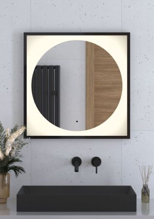 Зеркало с подсветкой Defesto ECLIPSE DF 2232R 70х70 подвесное