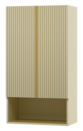 Шкаф Brevita Vega VEG-08060-031 60х32х110 подвесной цвет бежевый/золотой