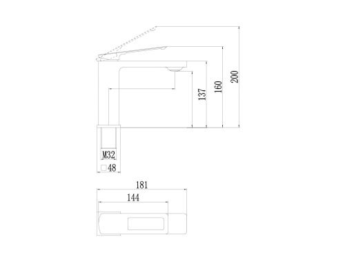 Смеситель Savol S-009001A на раковину хром - фото 2