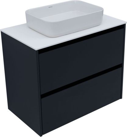 Тумба под раковину Allen Brau Activity 1.34004.AM 80х50 подвесная цвет черный