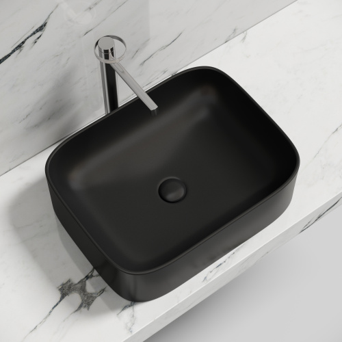 Раковина Ceramica Nova ELEMENT 51 см CN6052MB накладная цвет черный матовый - фото 2