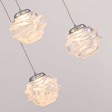 Светильник подвесной Delight Collection MD25030003-3A chrome/clear