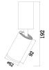 Спот потолочный Maytoni Technical FOCUS S C051CL-01G