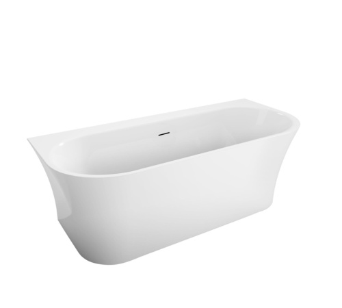 Ванна акриловая BelBagno BB711-1550-700 155х70 пристенная полукруглая - фото 2