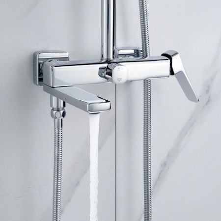 Душевая стойка Raffine F3699 настенная цвет хром