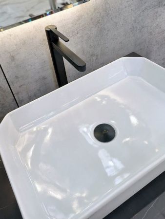 Смеситель для раковины AltroBagno Unione AltroBagnoUnione010221MB на столешницу черный