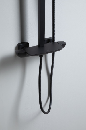 Душевая стойка Allen Brau Infinity 5.21030-31 настенная цвет черный