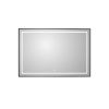 Зеркало с подсветкой и антизапотеванием BelBagno Kraft SPC-KRAFT-1200-800-LED-TCH-WARM-NERO 120х80 подвесное