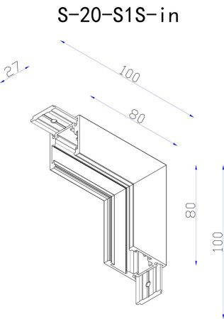 Коннектор угловой внутренний Lumker SY-Link (СЫ-Линк) 00-00013613