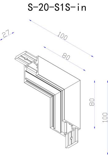 Коннектор угловой внутренний Lumker SY-Link (СЫ-Линк) 00-00013613 - фото 2