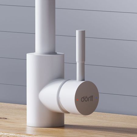 Смеситель для кухни Dorff Logic D3007533 на мойку белый