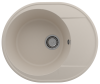 Кухонная мойка Ulgran Quartz Nora 585-02 60х50 цвет бежевый поверхность матовая